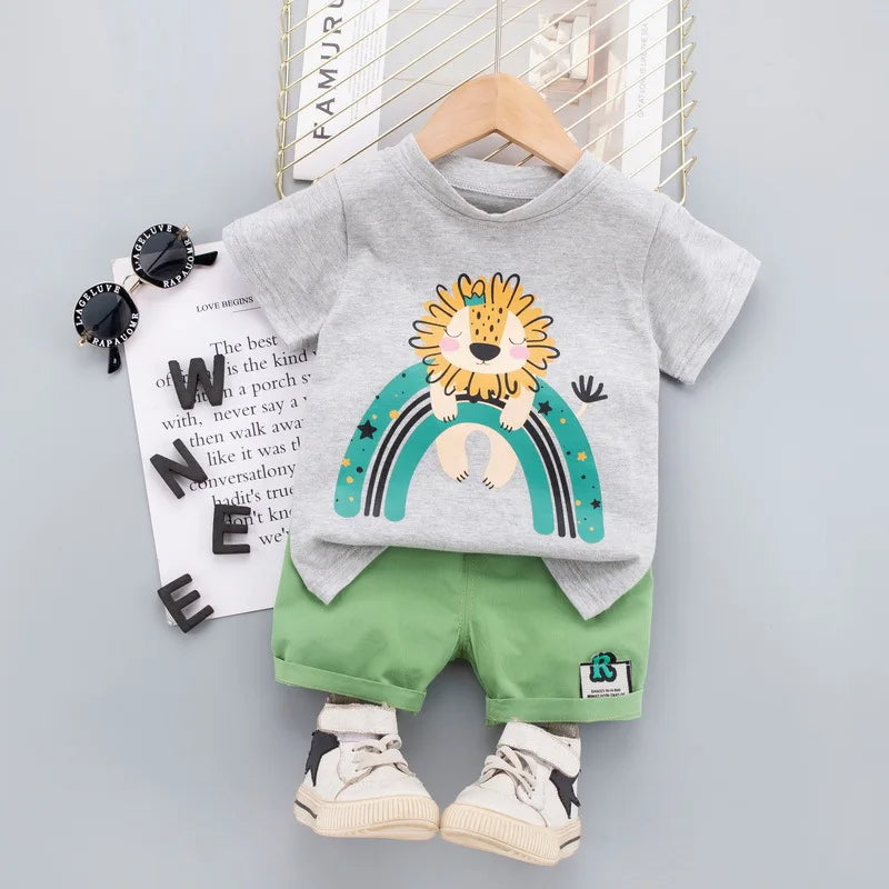 Lion print - Boys Summer Kit