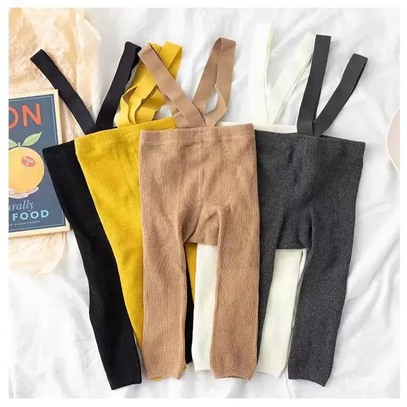 Soft & Comfortable - Children Leggings with Suspenders