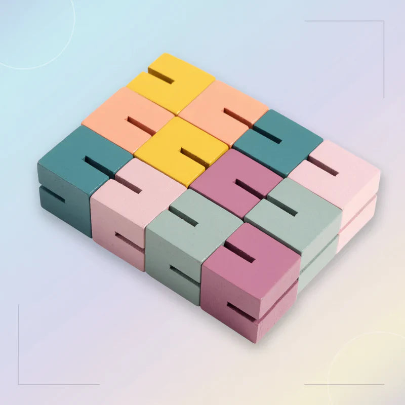Challenging & Educational – 3D Wood Building Blocks Puzzle
