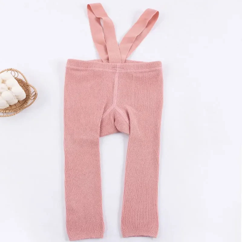 Soft & Comfortable - Children Leggings with Suspenders