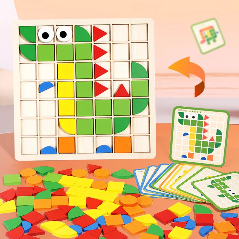 Educational Entertainment - Wood Pattern Brain-teaser