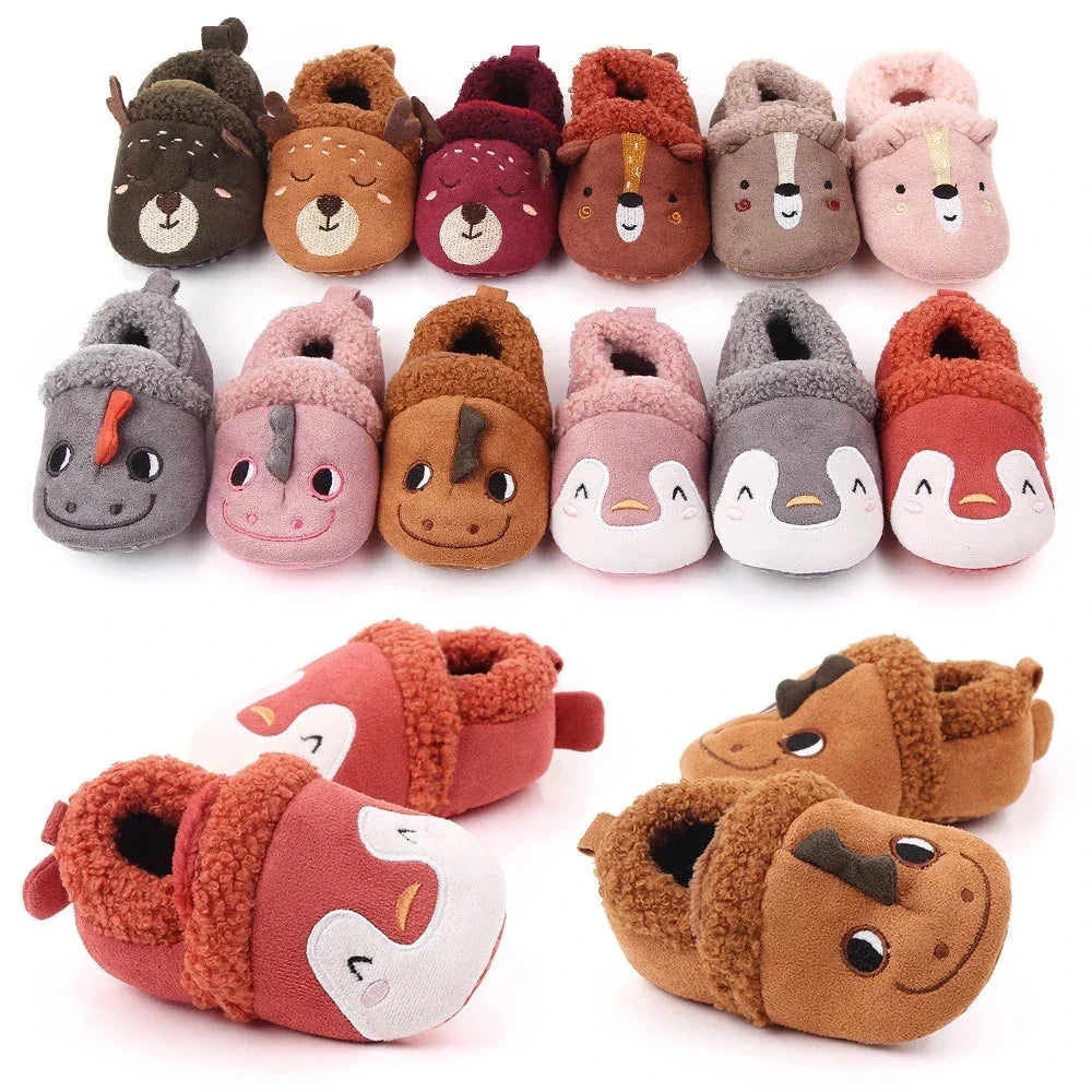 Cuddly soft animals - Toddler Animal slippers