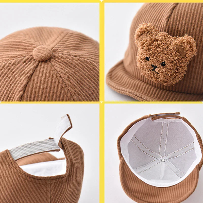 Cool & Cute - Corduroy Children's Bear Cap