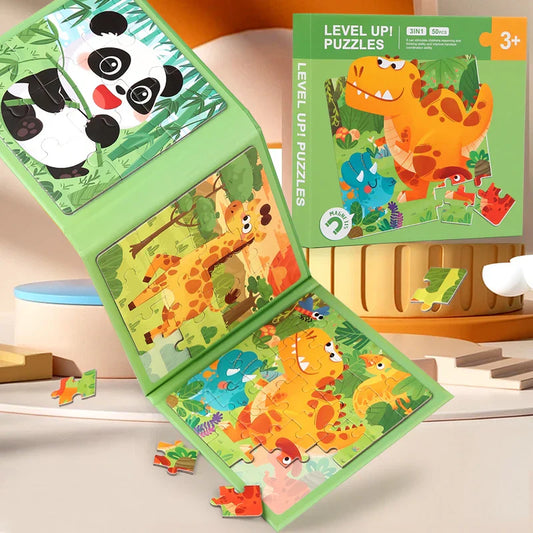 Animal Friends Play - Magnetic Puzzle Book