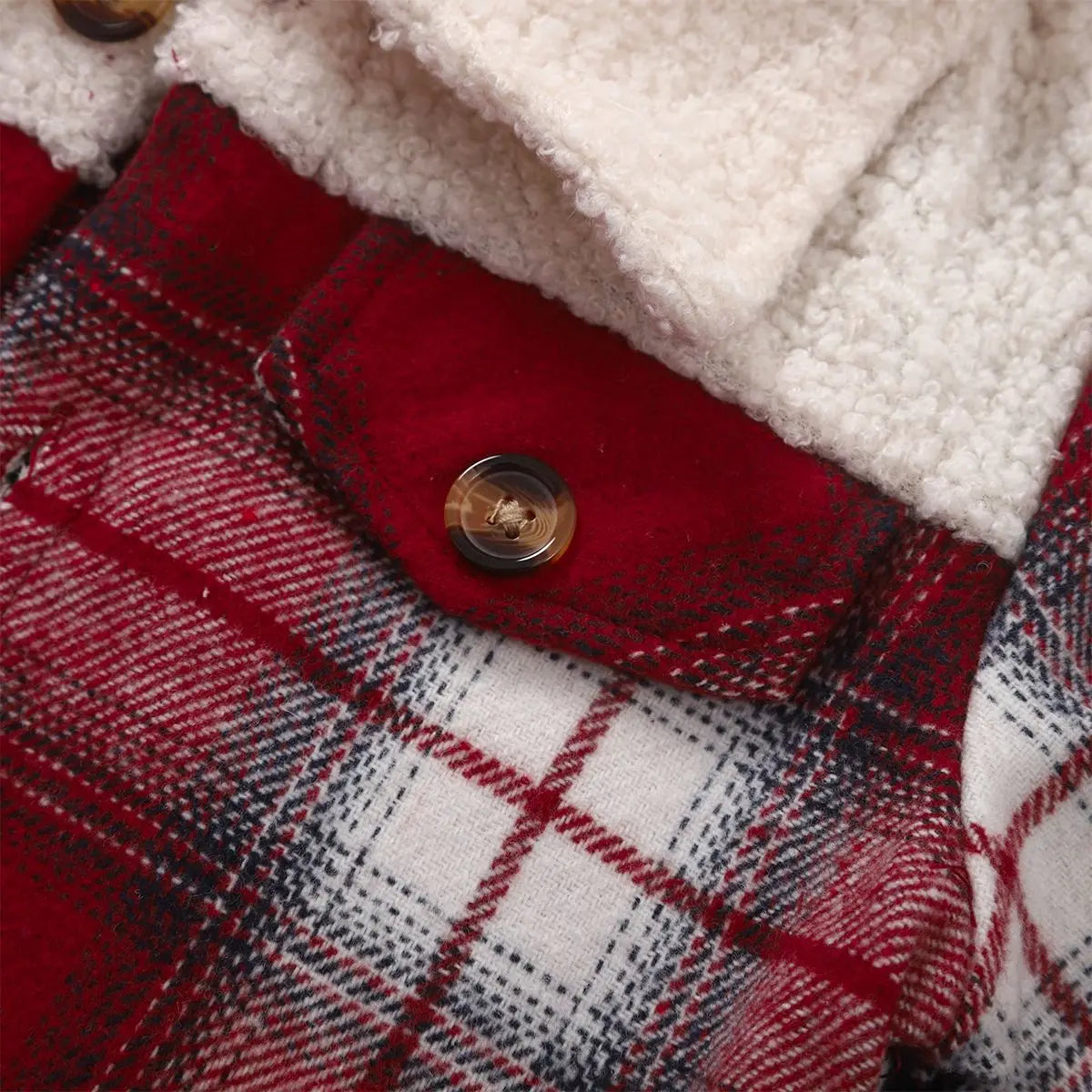 Warm & Stylish - Children's Jacket Checkered