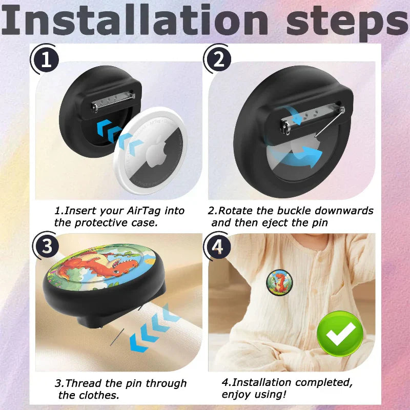 Clever & Secure – Brooch AirTag Case