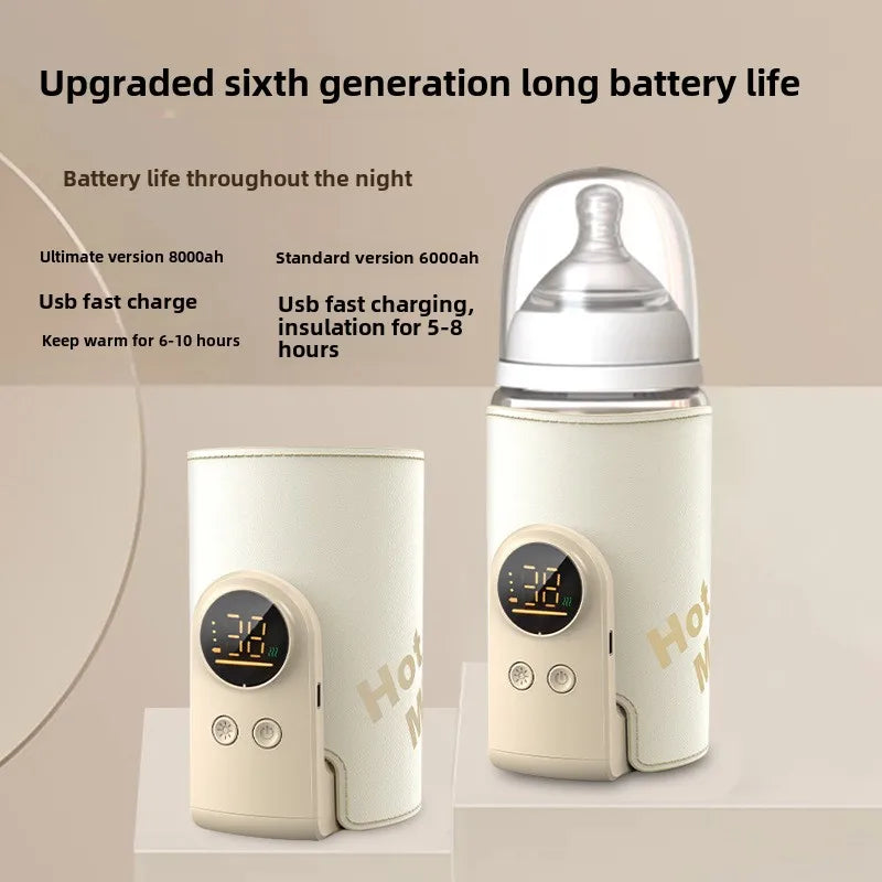 Always Warm & Ready - Wireless rechargeable milk warmer