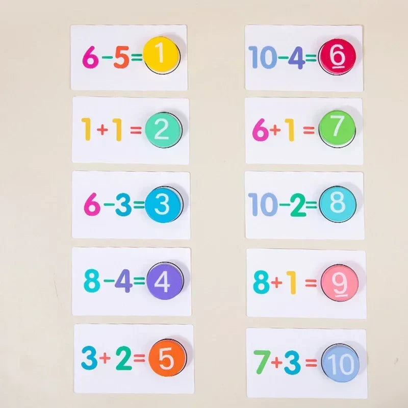 Counting & Solving - Arithmetic Cards Children