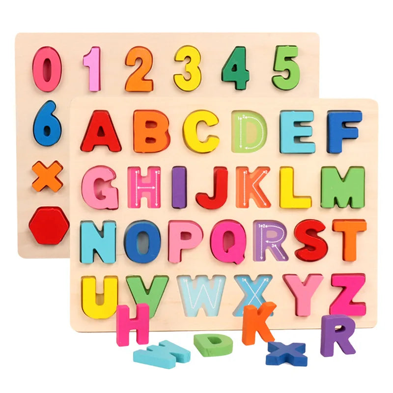 Wood & Educational – 3D letter puzzle