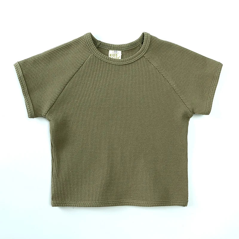 Summer rib fabric clothing set.