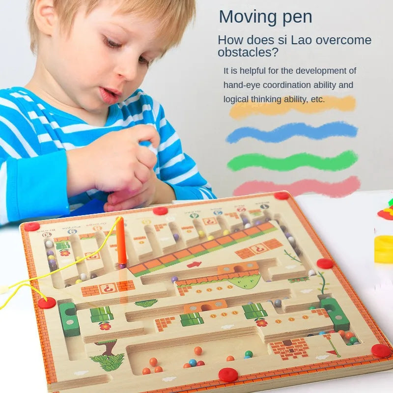 Colorful Counting Play - Wooden Magnetic Puzzle