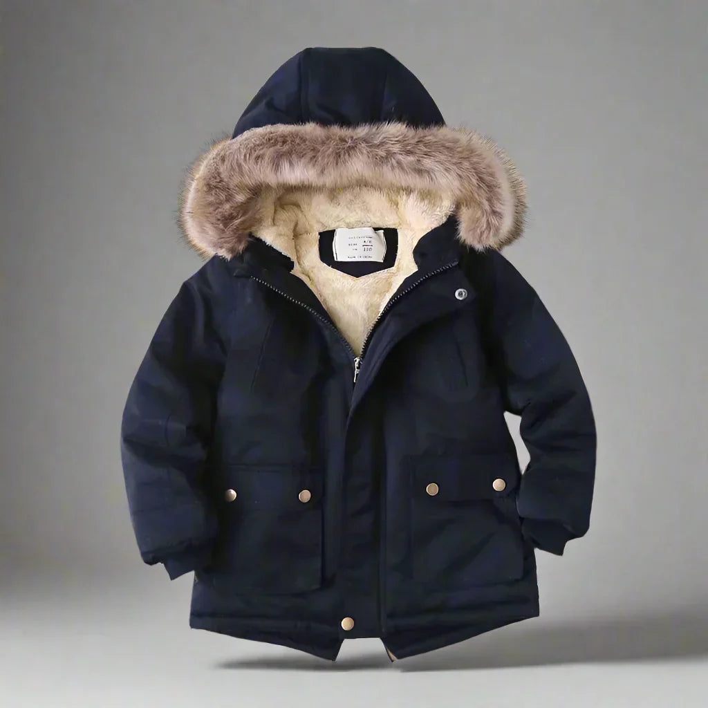 Elegant & Warm – Parka Winter Coat with Fur Collar