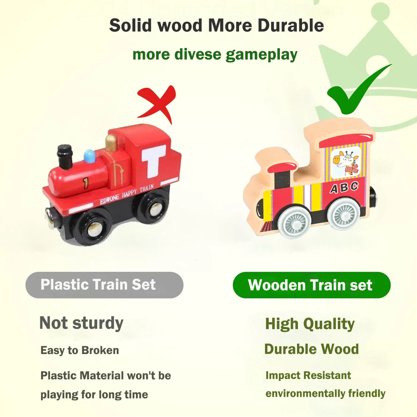 Colors & Shapes - Wood Train Toys