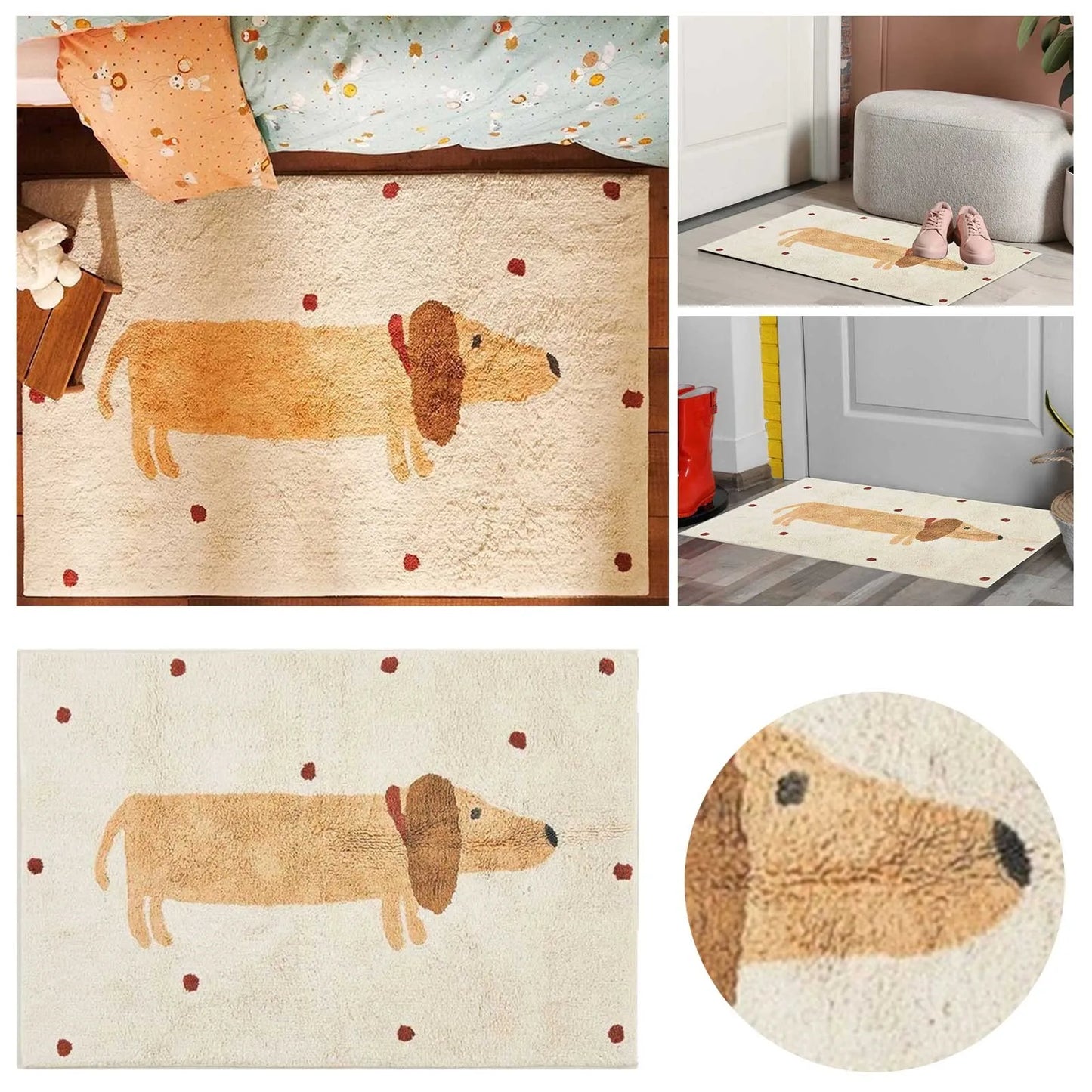Plush & Comfortable - Carpet With Dachshund Print