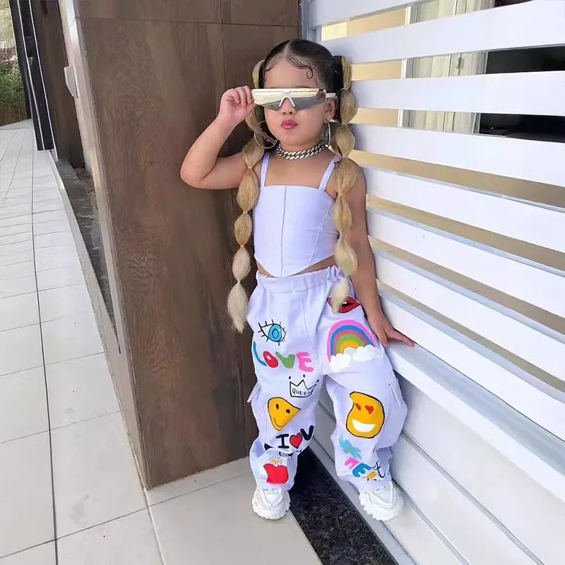 Children Fashionable tank top & pants set