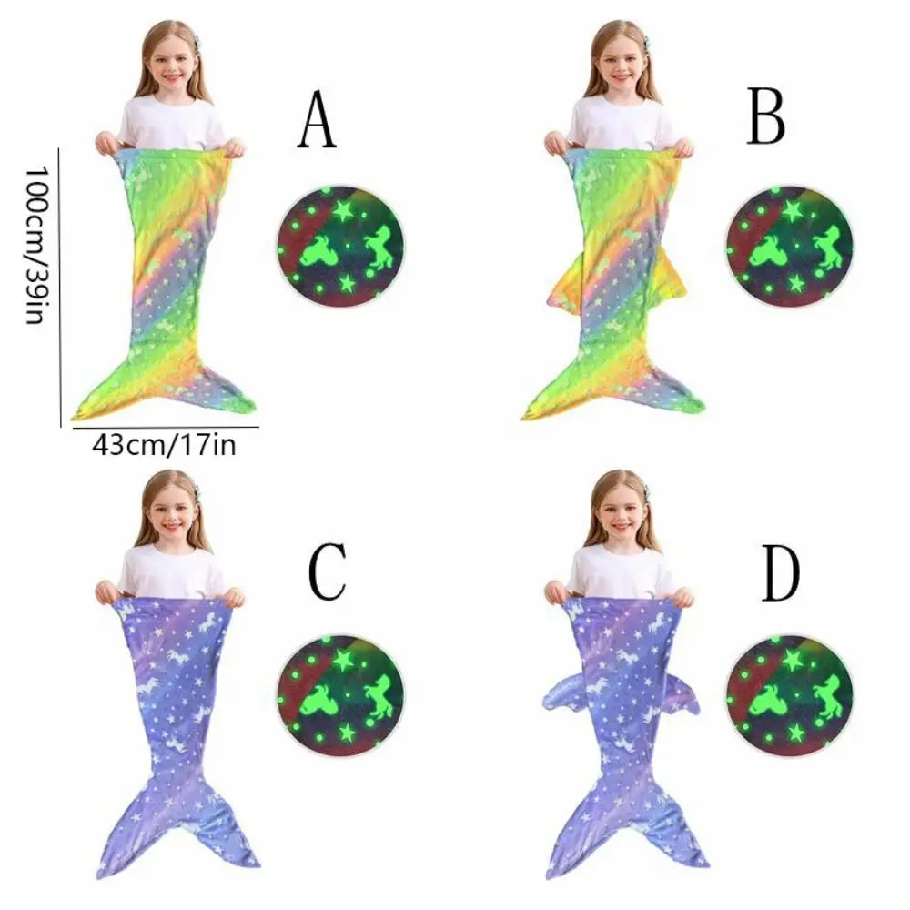 Glow in the Dark - Mermaid Sleeping Bag