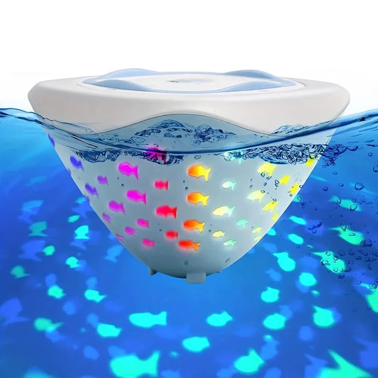 Swim Party in Bath - Fish Light Projection