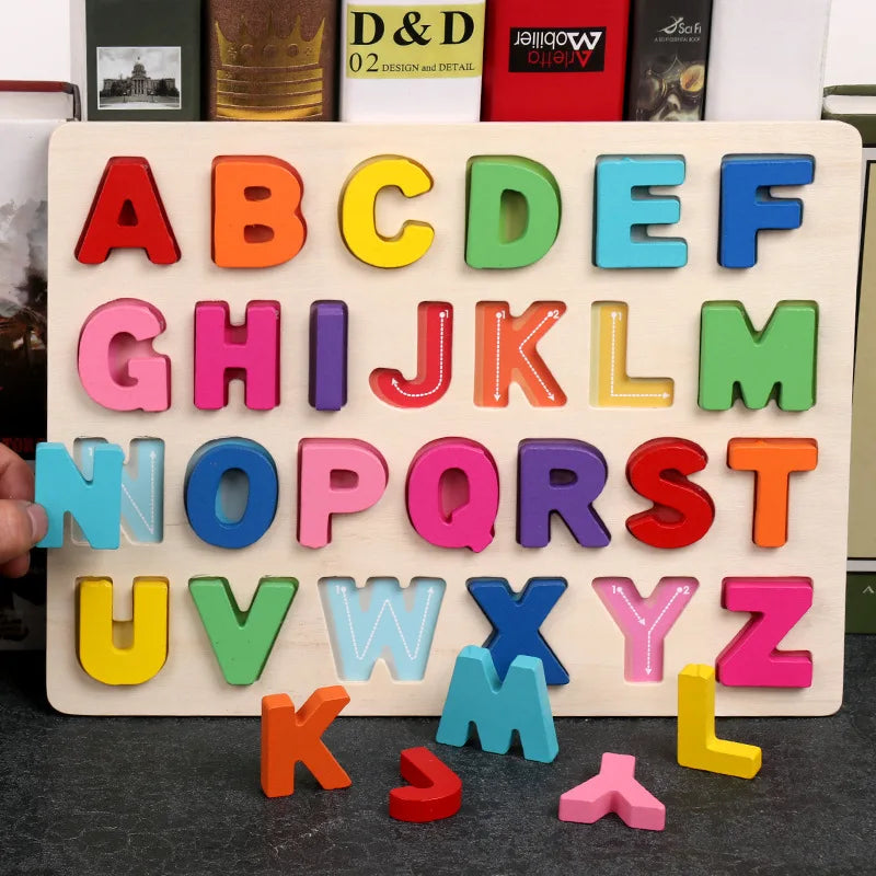 Wood & Educational – 3D letter puzzle