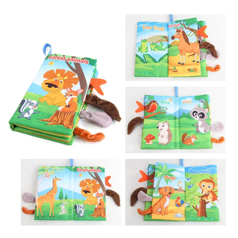 Soft Tail Play - Sensory Animals Baby Booklet