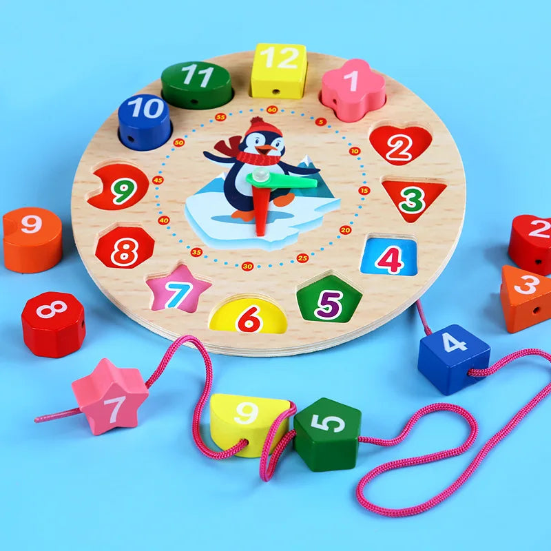 Play & Learn Telling Time – Wood Clock