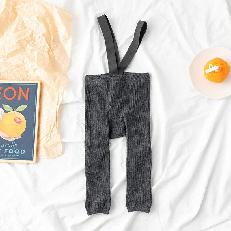 Soft & Comfortable - Children Leggings with Suspenders