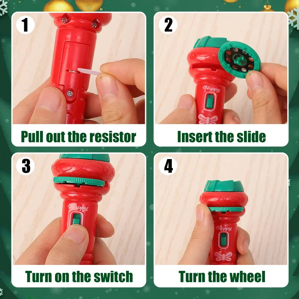 Light Play - Christmas Projection Flashlight