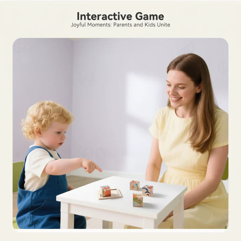 Innovative & Educational – 6-in-1 Montessori Animal Wooden Puzzle