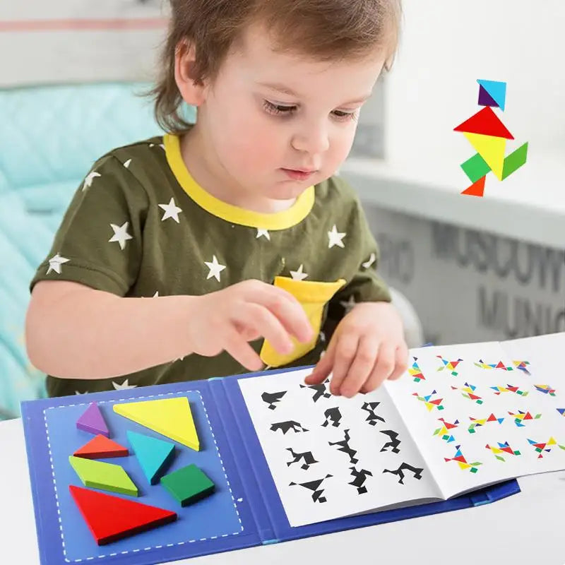 Stimulate Logical Thinking - Wood Tangram Puzzle