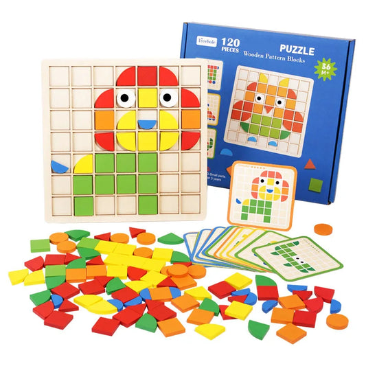 Educational Entertainment - Wood Pattern Brain-teaser