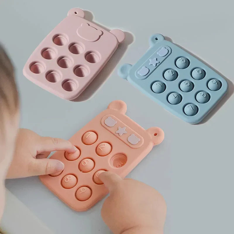 Teething ring & Fidget toy in 1 - Silicone Fidget Phone