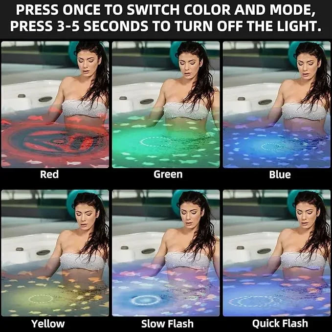 Swim Party in Bath - Fish Light Projection