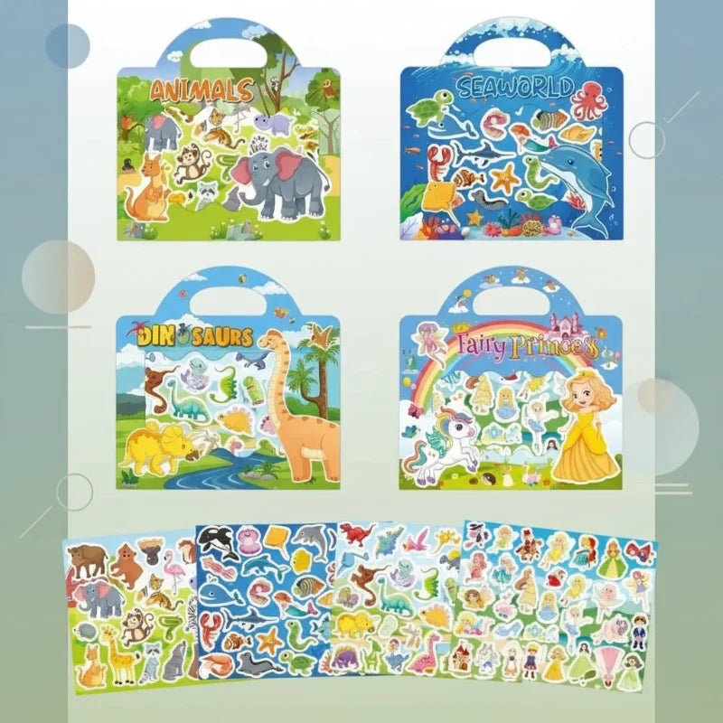 Vibrant & Educational - Reusable Sticker Book