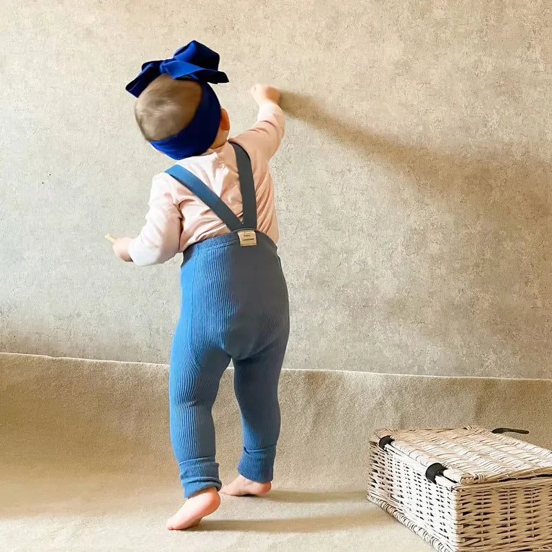 Soft & Comfortable - Children Leggings with Suspenders
