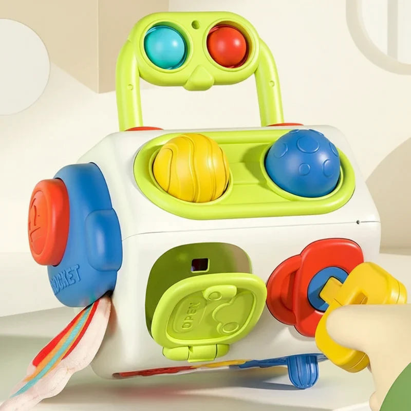 Clever & Playful – Montessori Fidget Cube 10-in-1