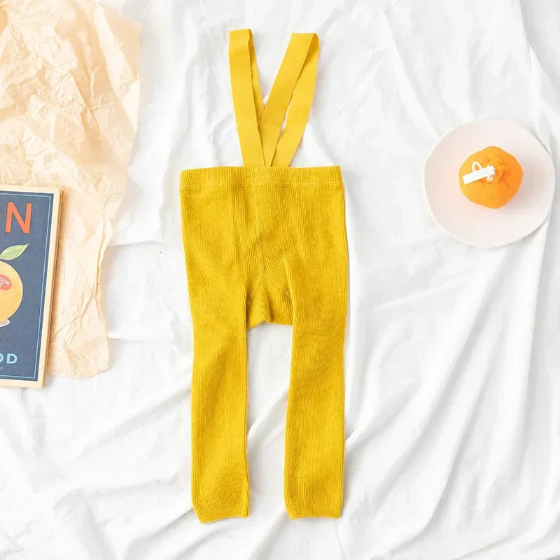 Soft & Comfortable - Children Leggings with Suspenders