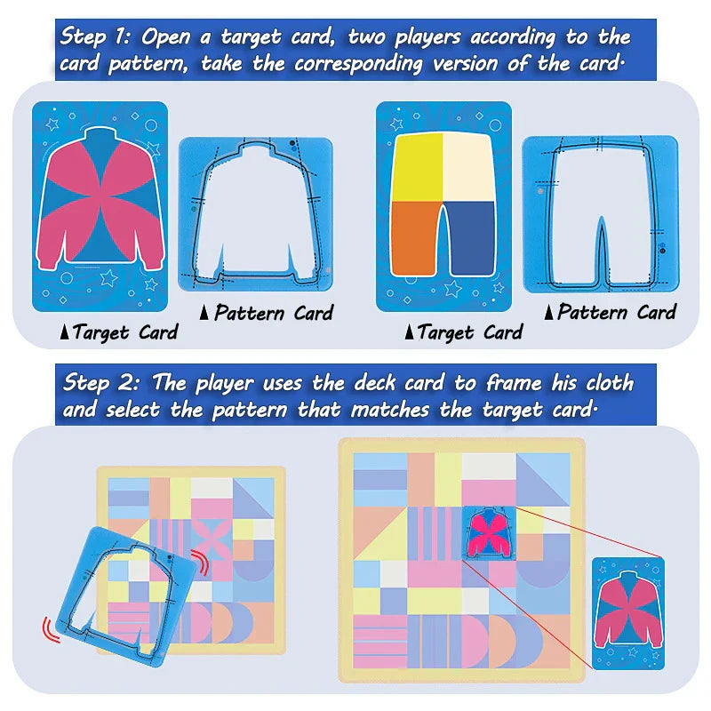 Train hand and eye coordination – Tailor Card Activity
