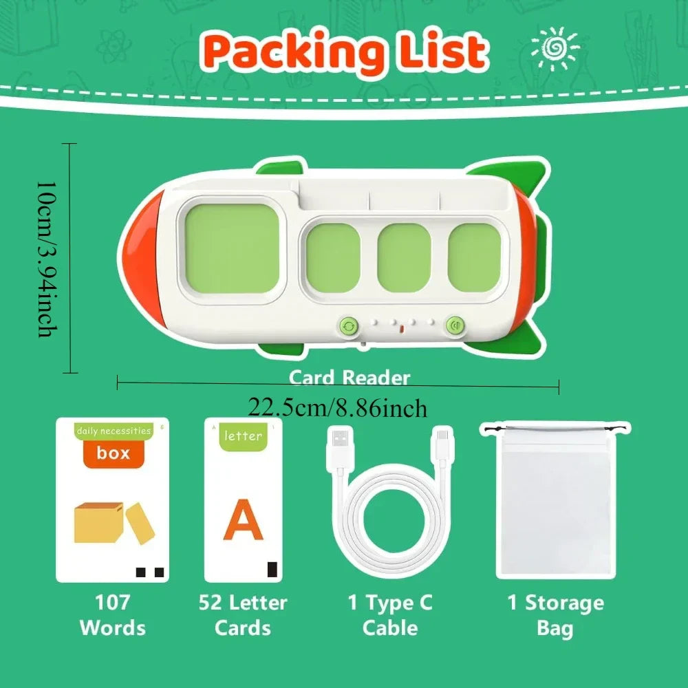 Learn English words – Educational card machine