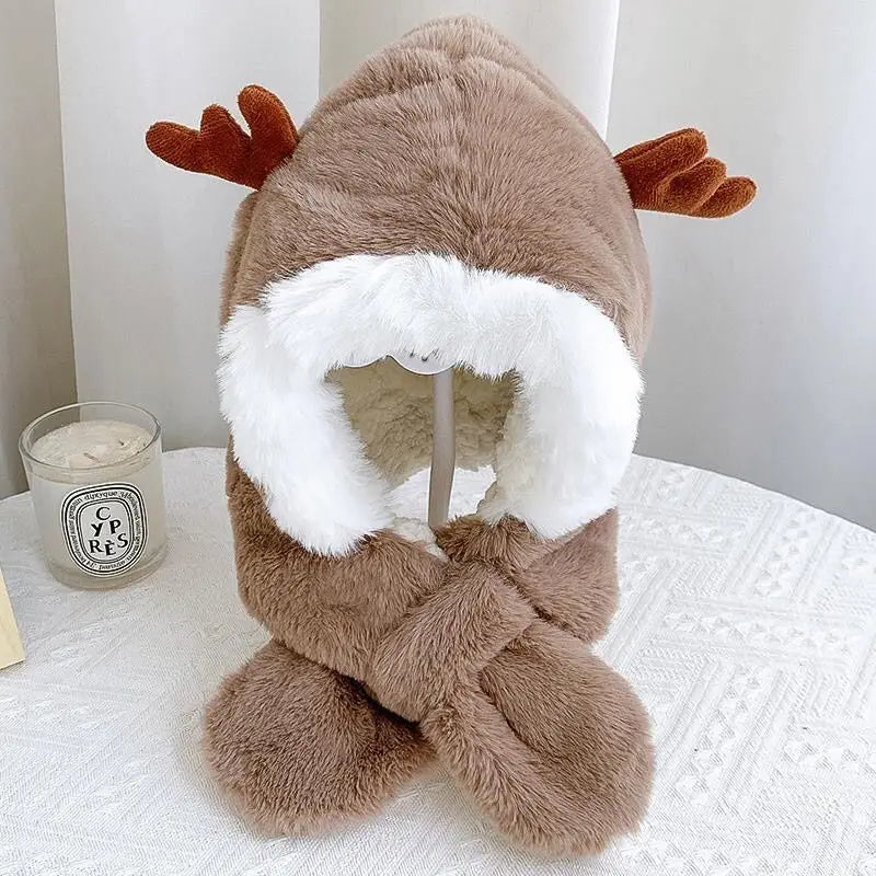 Warm & Cozy - Hat & Scarf In 1