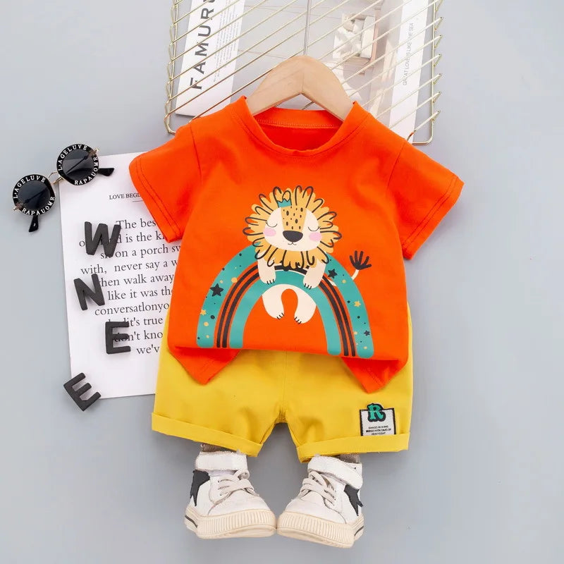 Lion print - Boys Summer Kit