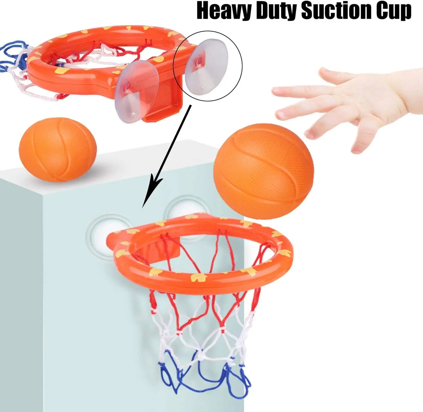 Splashing Scoring Play - Basketball Bath Toys Set
