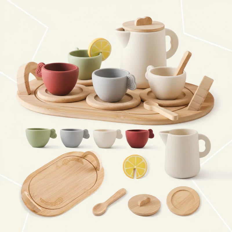 Play & Interactive – Wooden Tea Set for Children