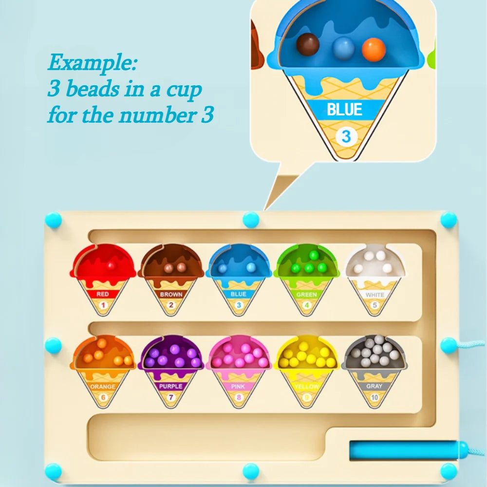 Hand and eye coordination - Magneto game board