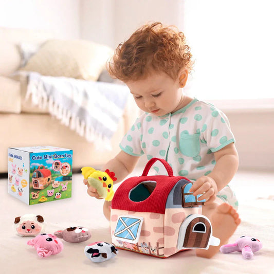 Soft & Educational – Farmhouse with Plush Animals