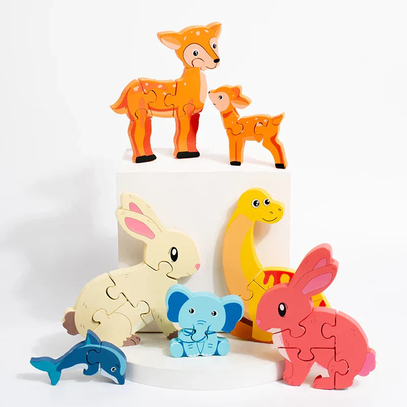 Explore & Learn - Cartoon Wood Puzzle
