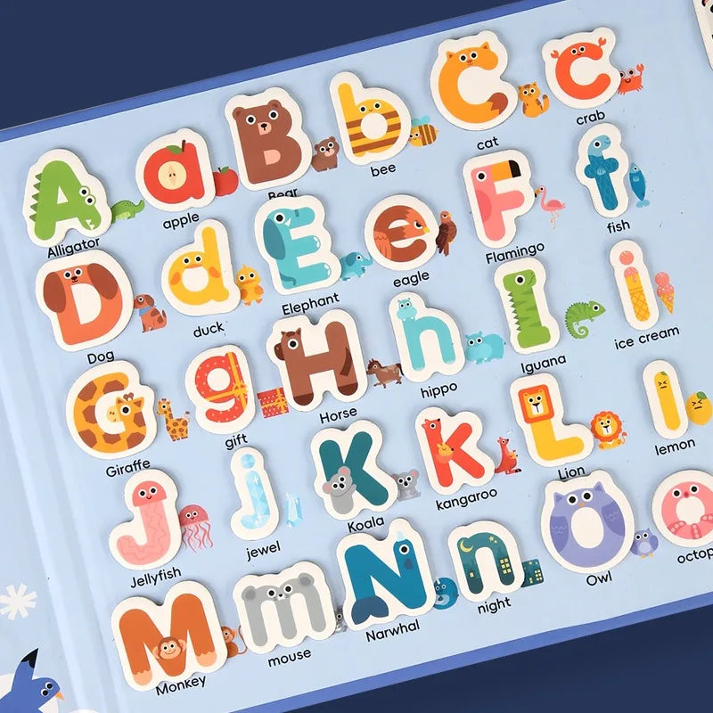Learn English words & math – Alphabet & Numbers Brain-teaser Book