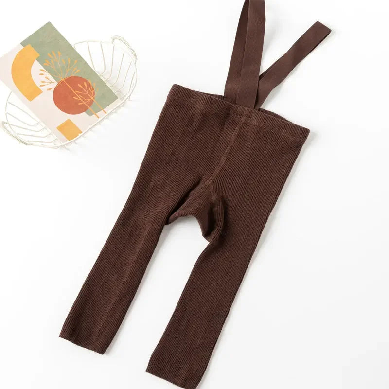 Soft & Comfortable - Children Leggings with Suspenders