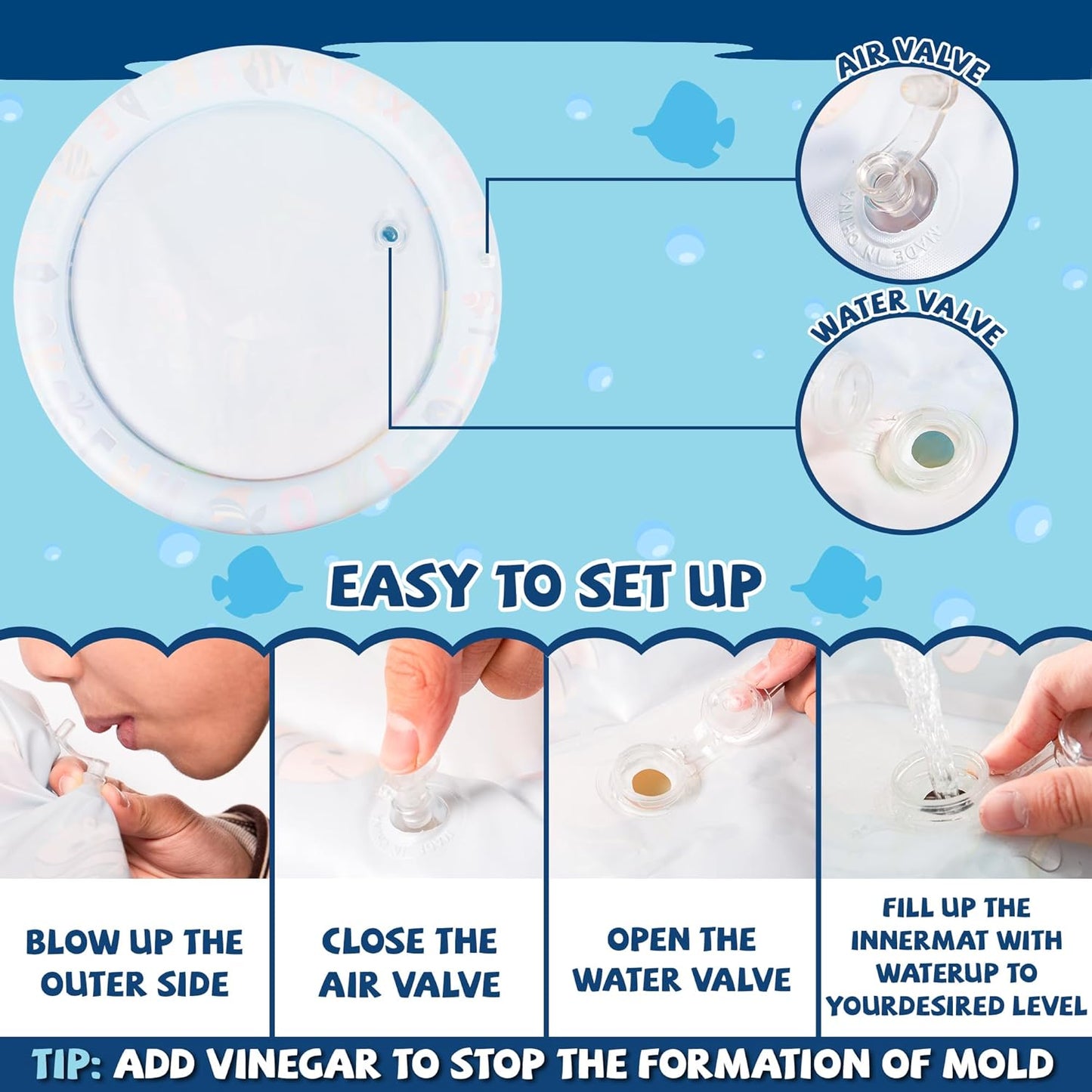 Cheerful & Developmental – Infant Sensory Water Mat