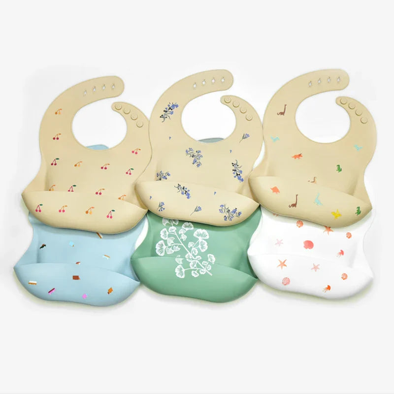 Waterproof & Fashionable - Silicone Infant Bib