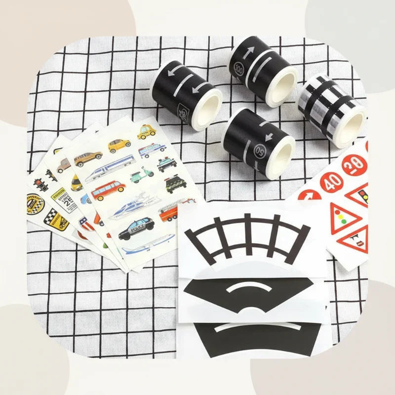 Colorful & Handy – Traffic Route Sticker Tape Kit