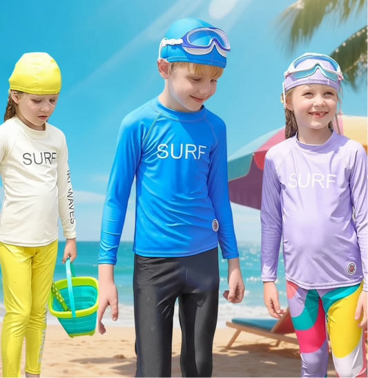 Protective & Flexible – Children's Long-Sleeved Surf Shirt with UPF 50+